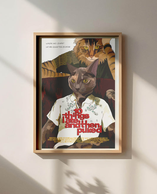 10 Things I Ate and Then Puked Unframed Print
