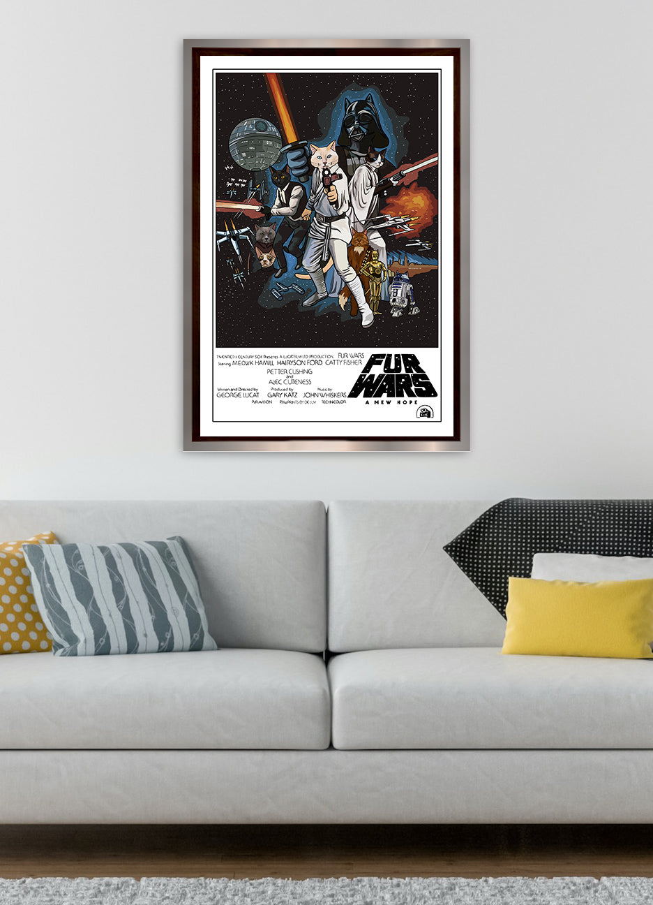 Fur Wars A Mew Hope Unframed Print