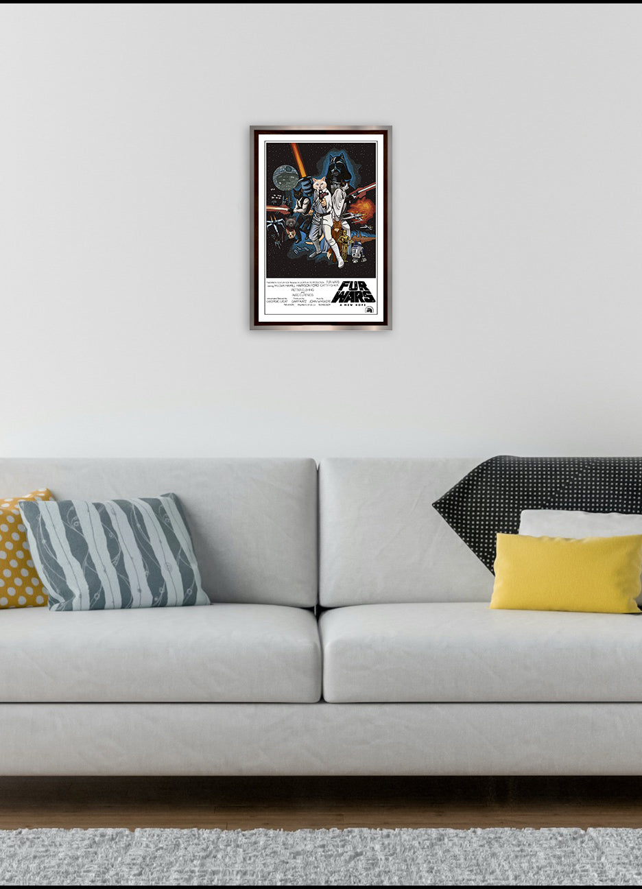 Fur Wars A Mew Hope Unframed Print