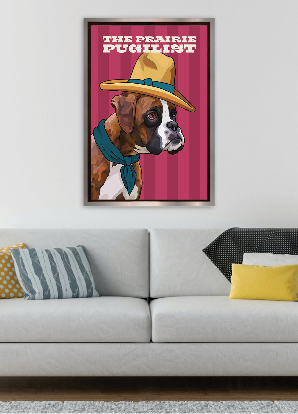 The Prairie Pugilist (Boxer) Unframed Print