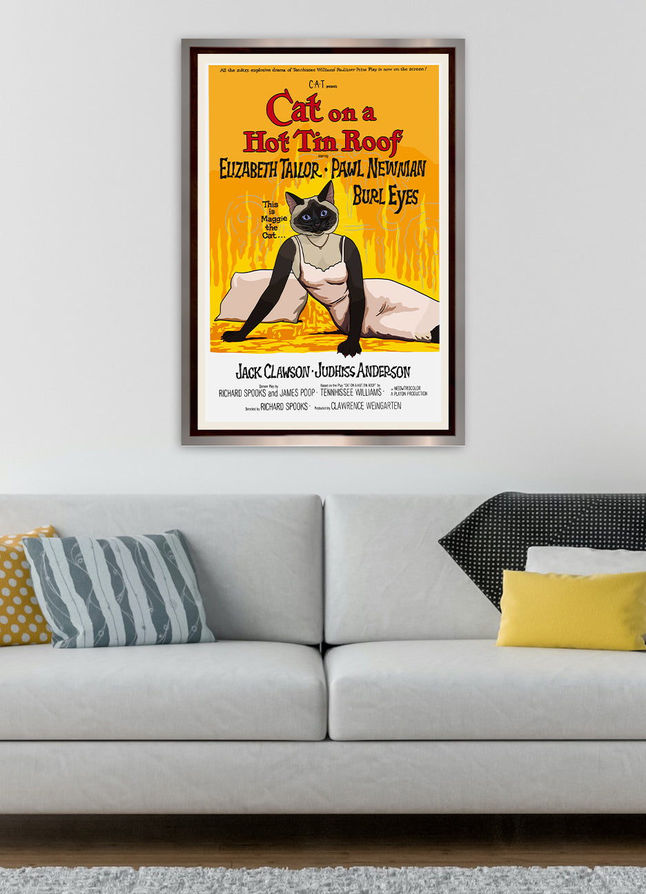 Cat on a Hot Tin Roof Unframed Print