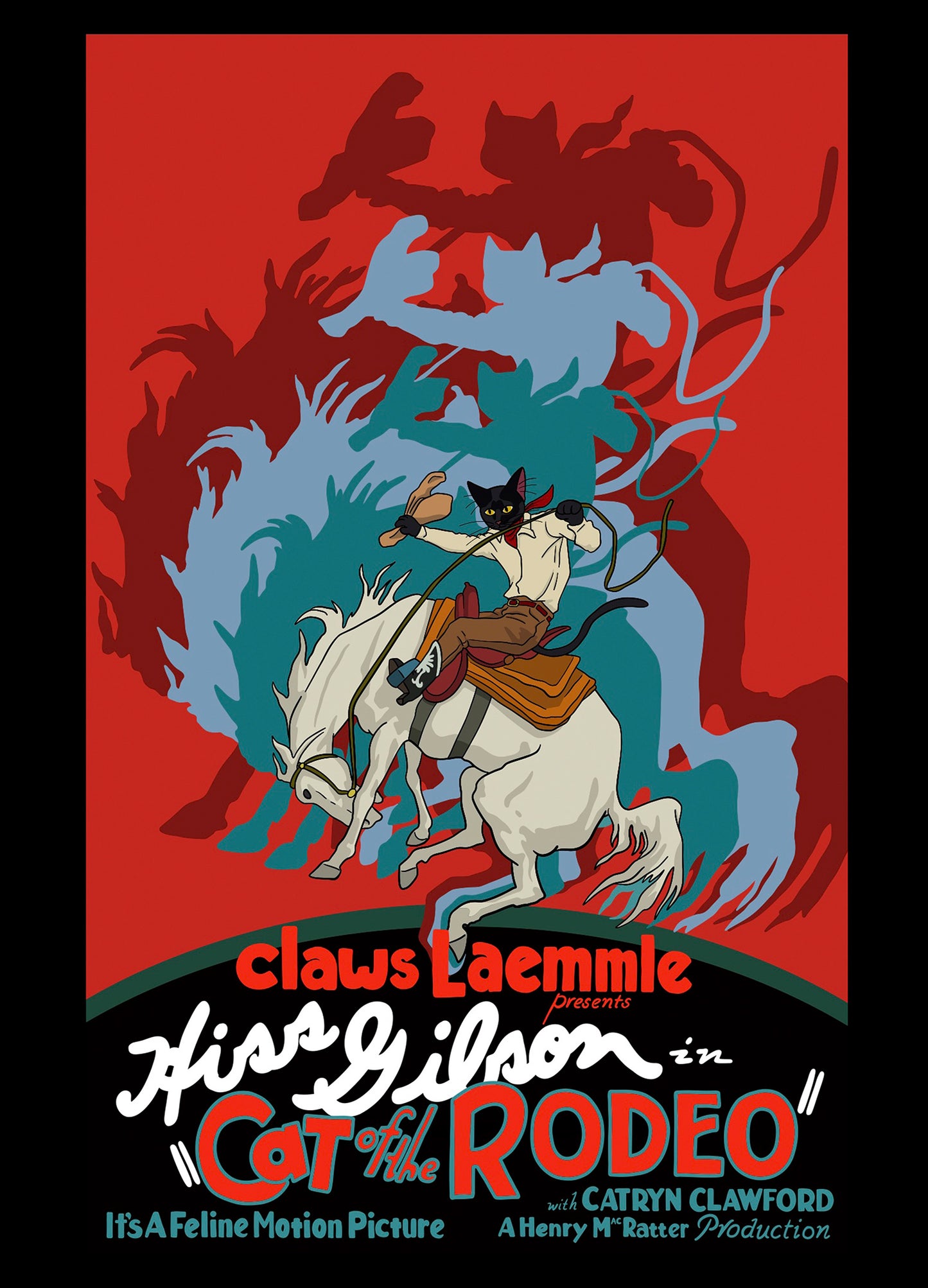 Cat of the Rodeo Unframed Print