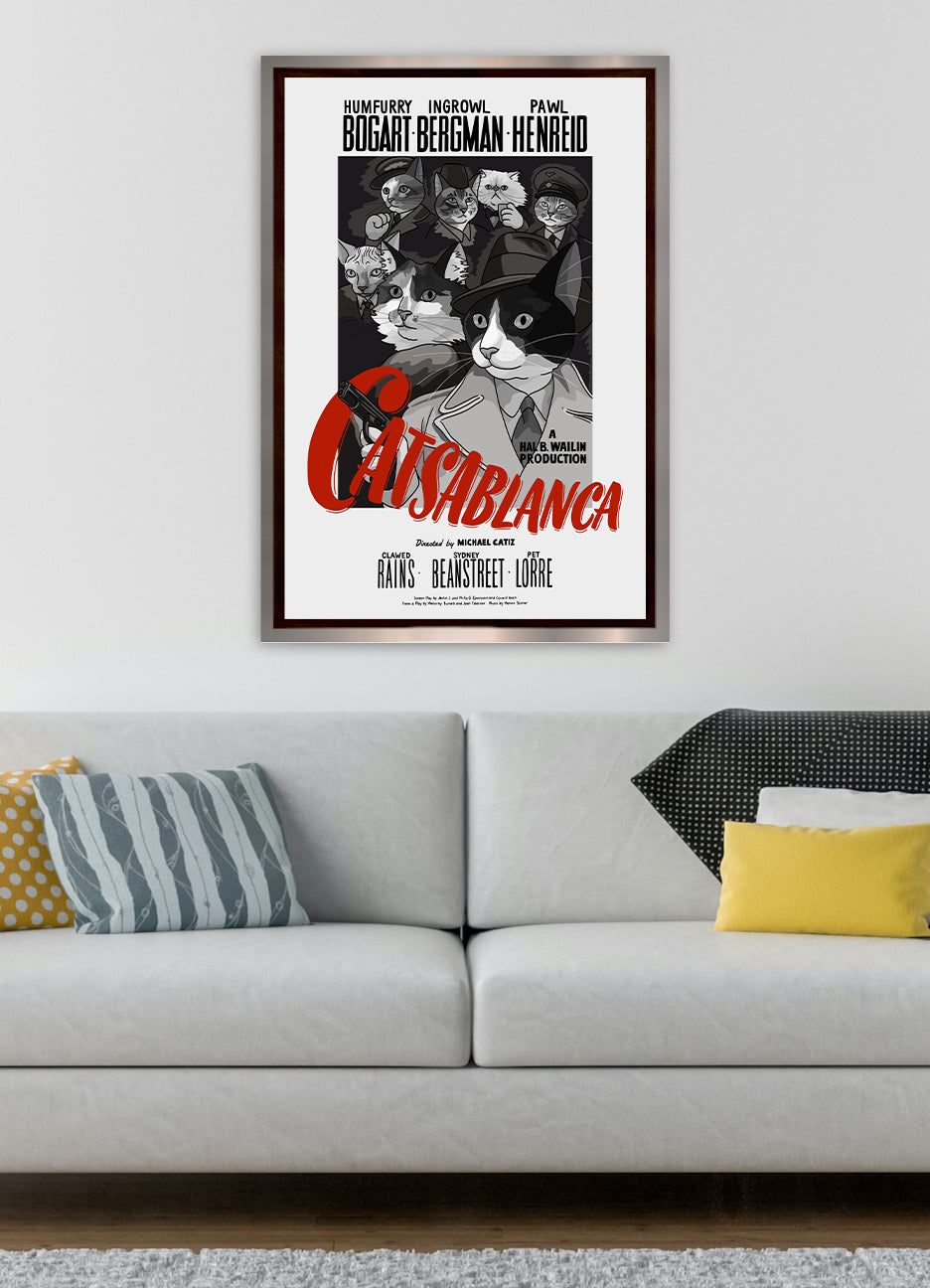 Catsablanca Unframed Print