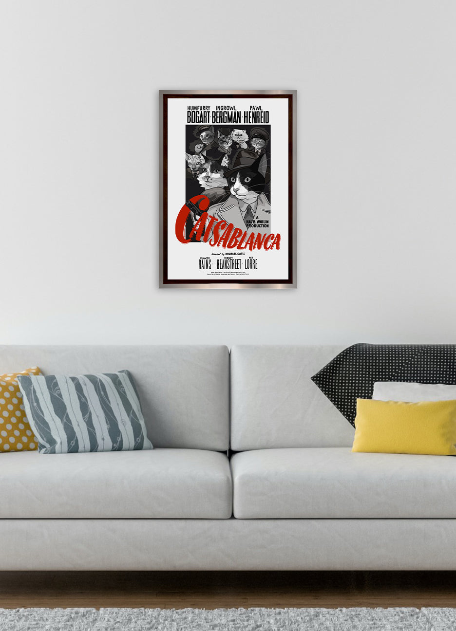 Catsablanca Unframed Print