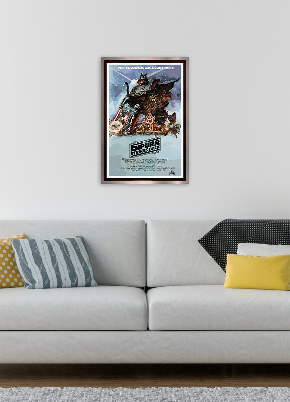 Fur Wars The Empurr Strikes Back Unframed Print