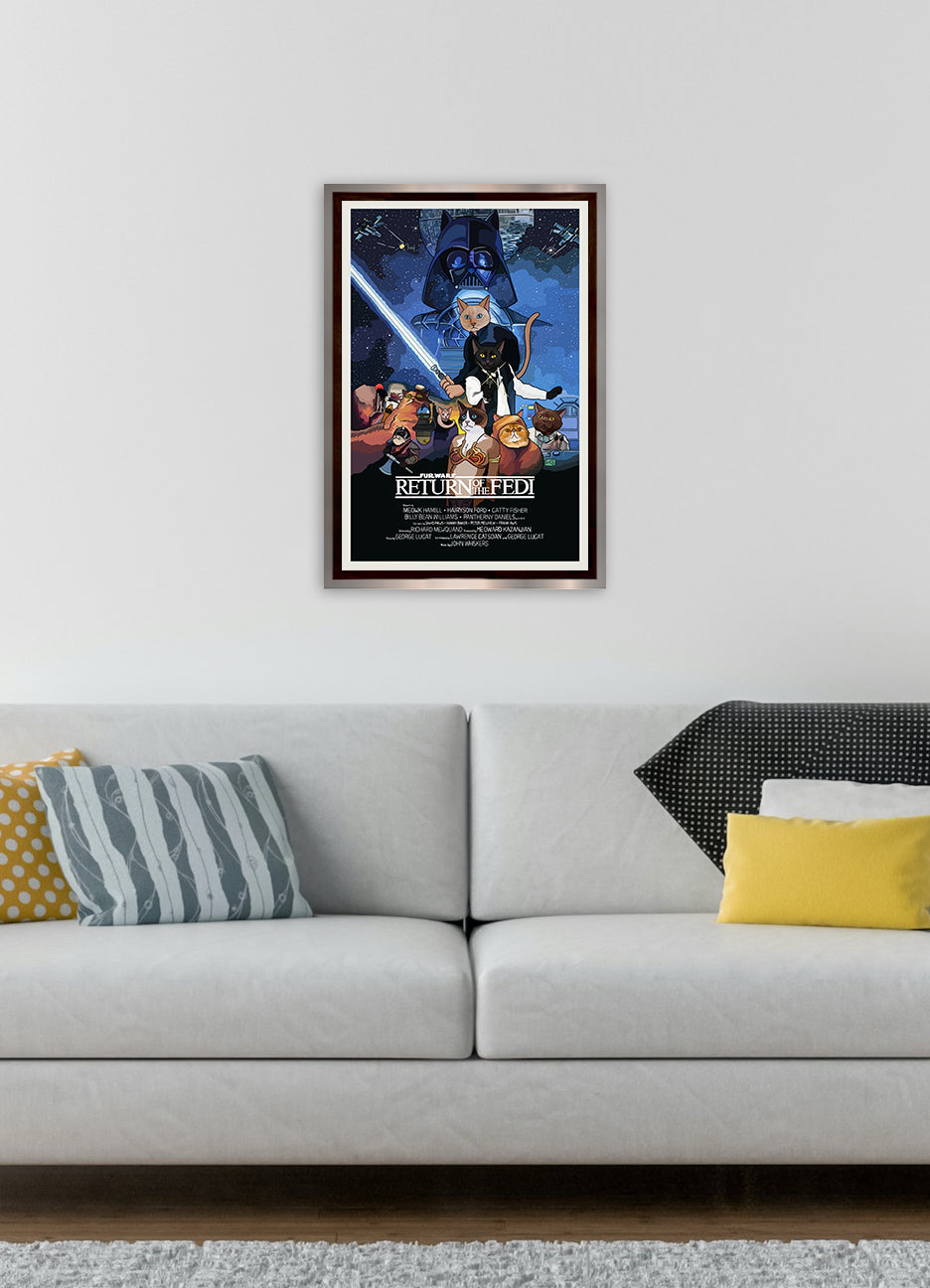 Fur Wars Return of the Fedi Unframed Print