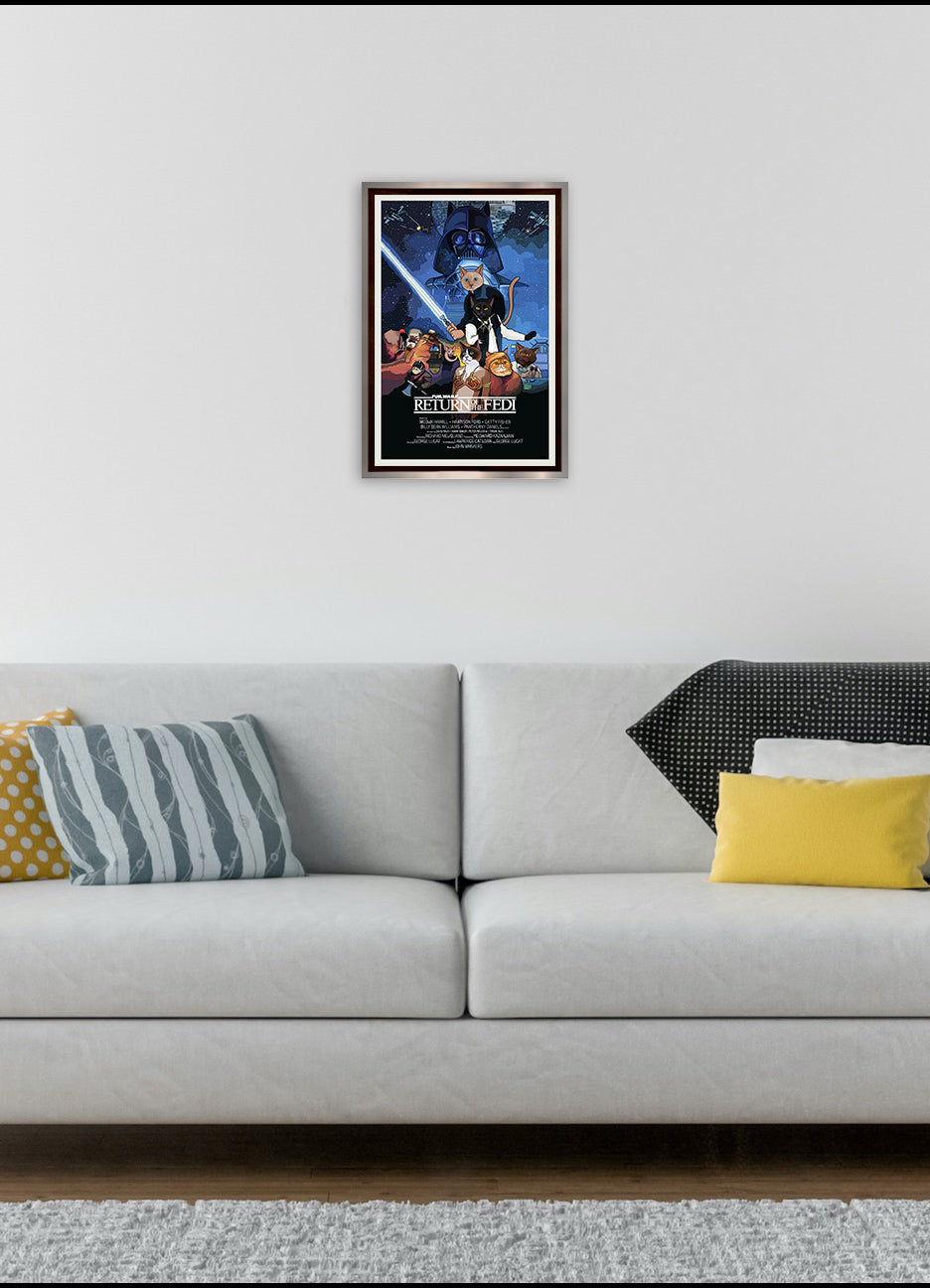 Fur Wars Return of the Fedi Unframed Print