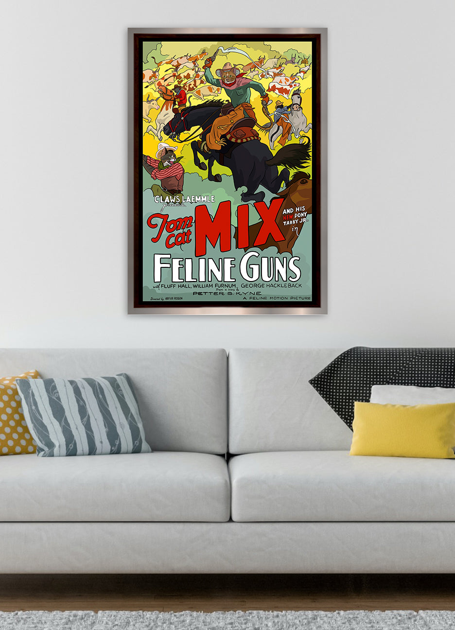 Feline Guns Unframed Print