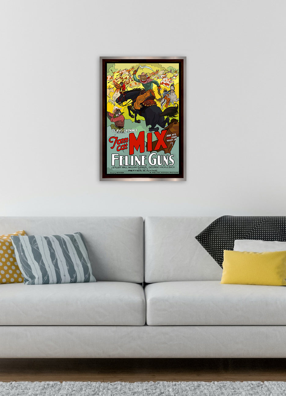 Feline Guns Unframed Print