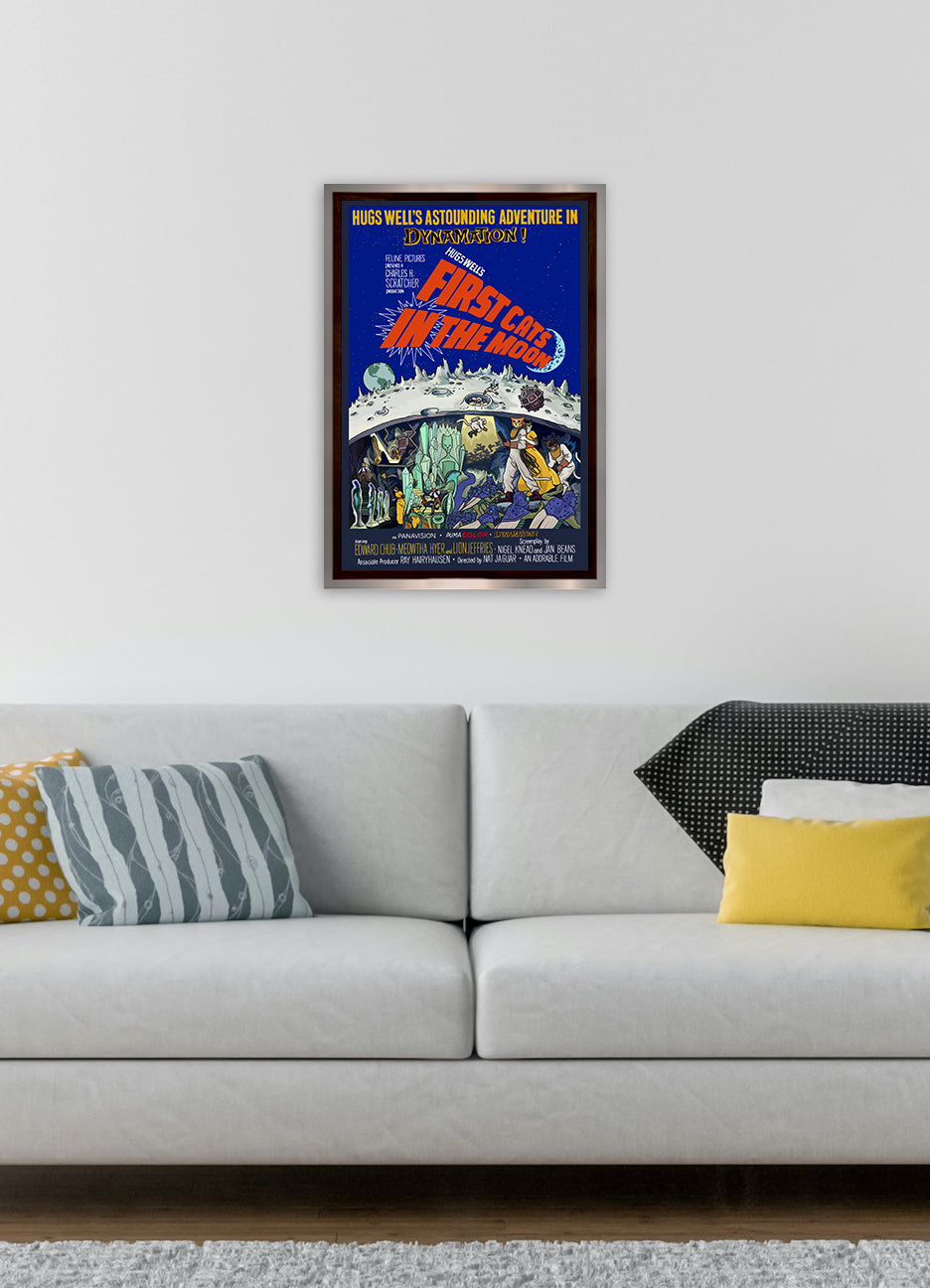 First Cats IN the Moon Unframed Print