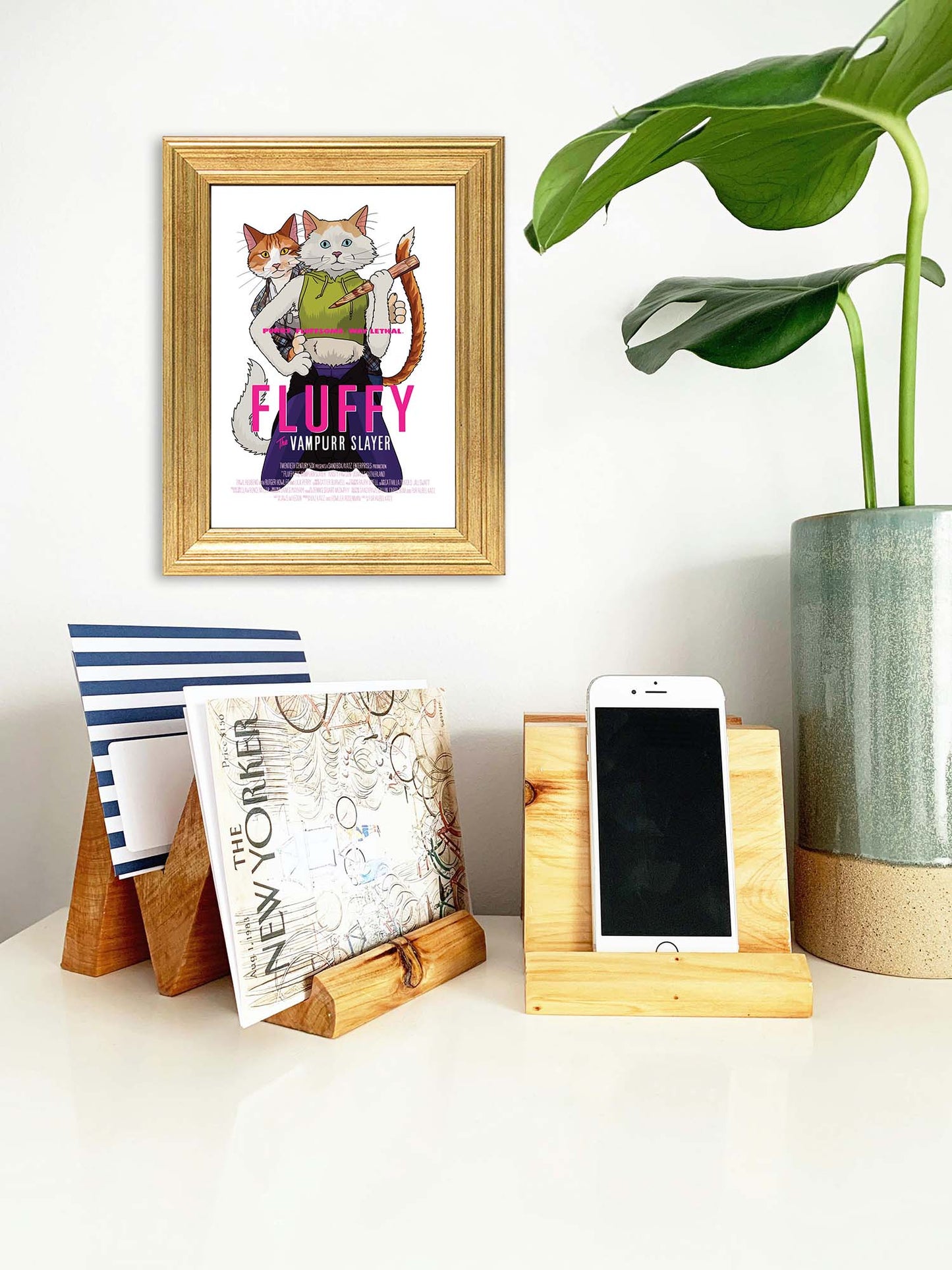 Fluffy the Vampurr Slayer Unframed Print