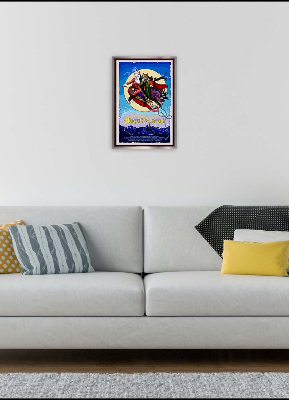 Hug Us Poke Us Unframed Print