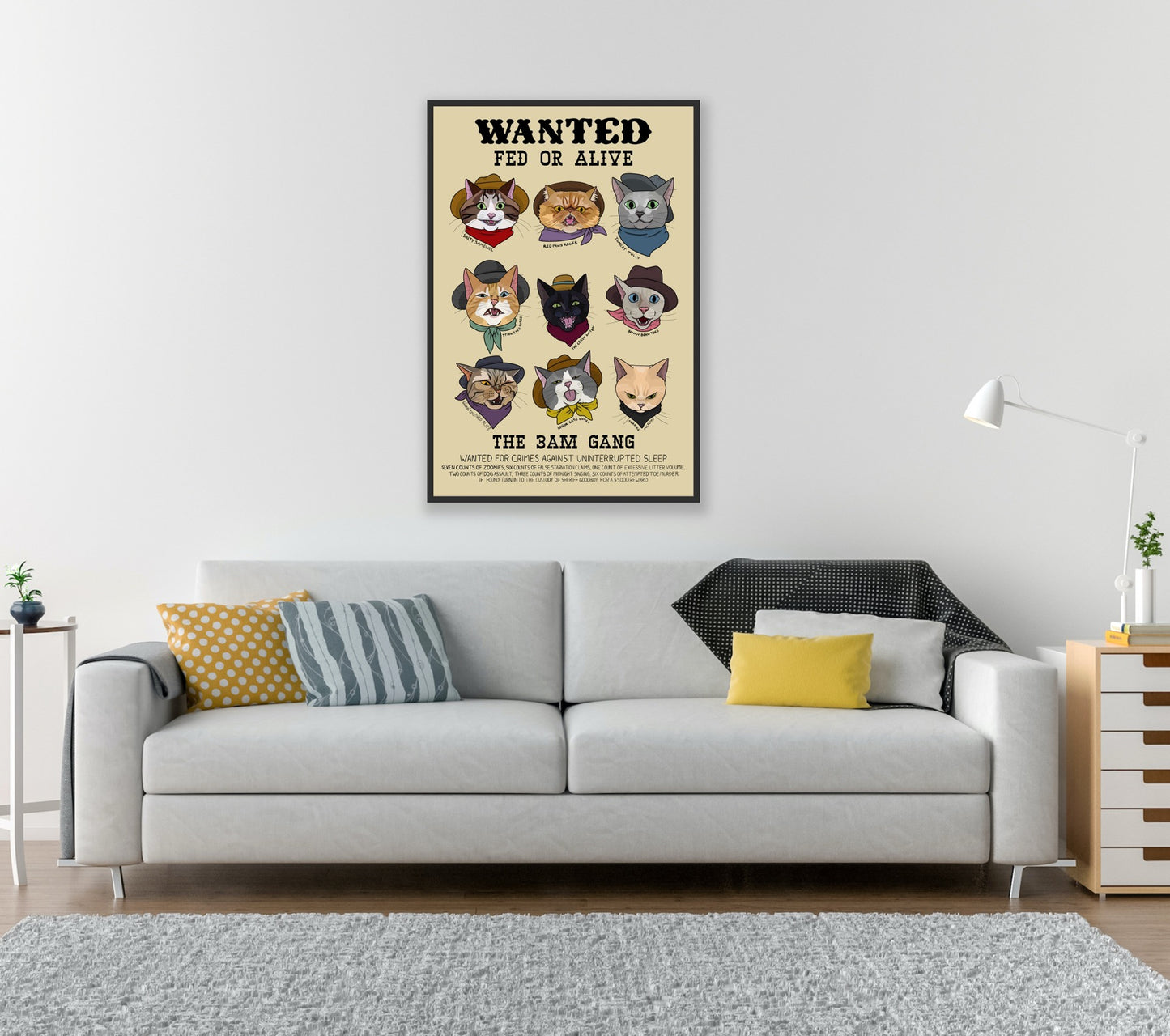 Wanted Fed of Alive: The 3 AM Gang (unframed)