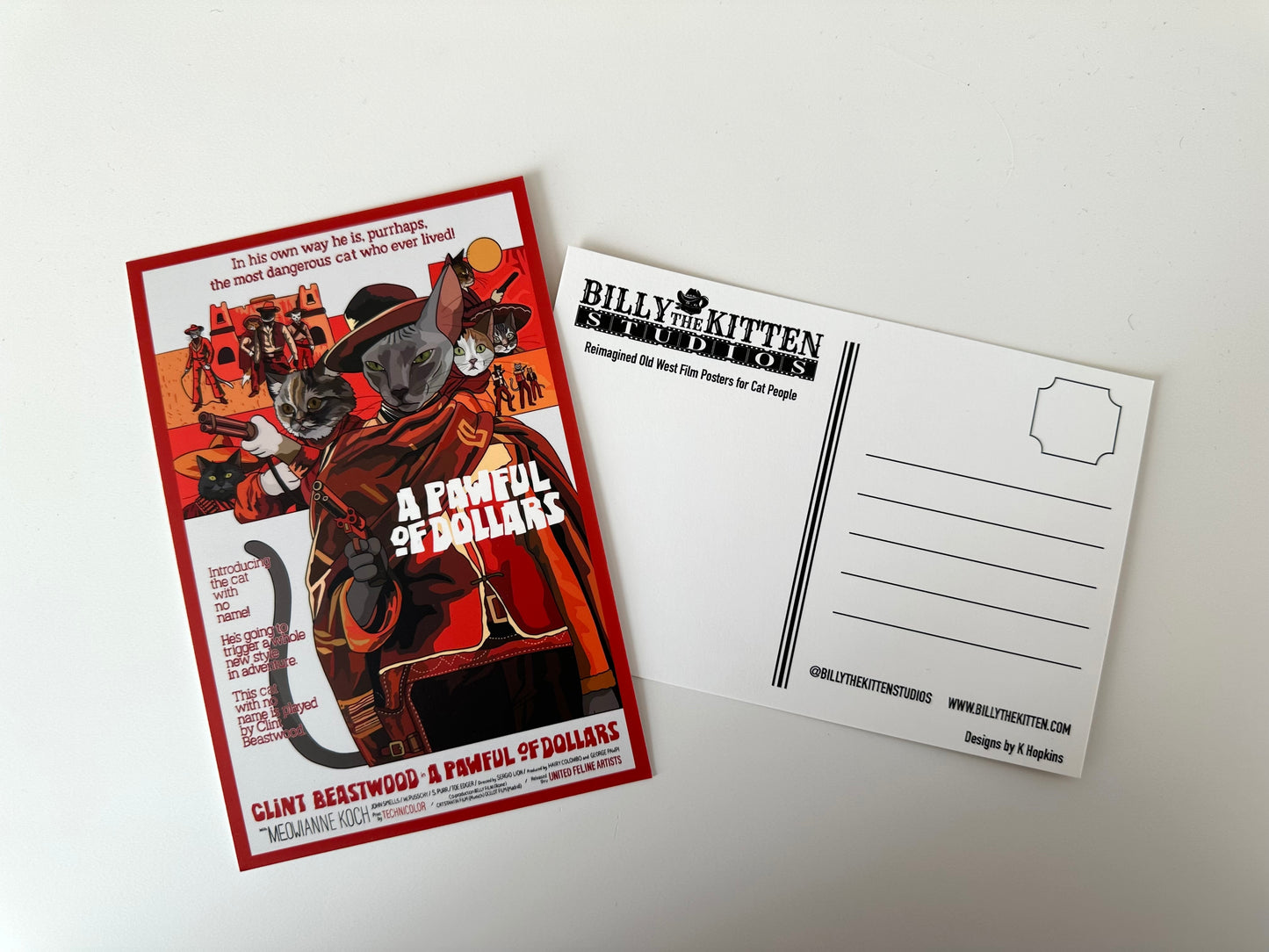 A Pawful of Dollars Postcard