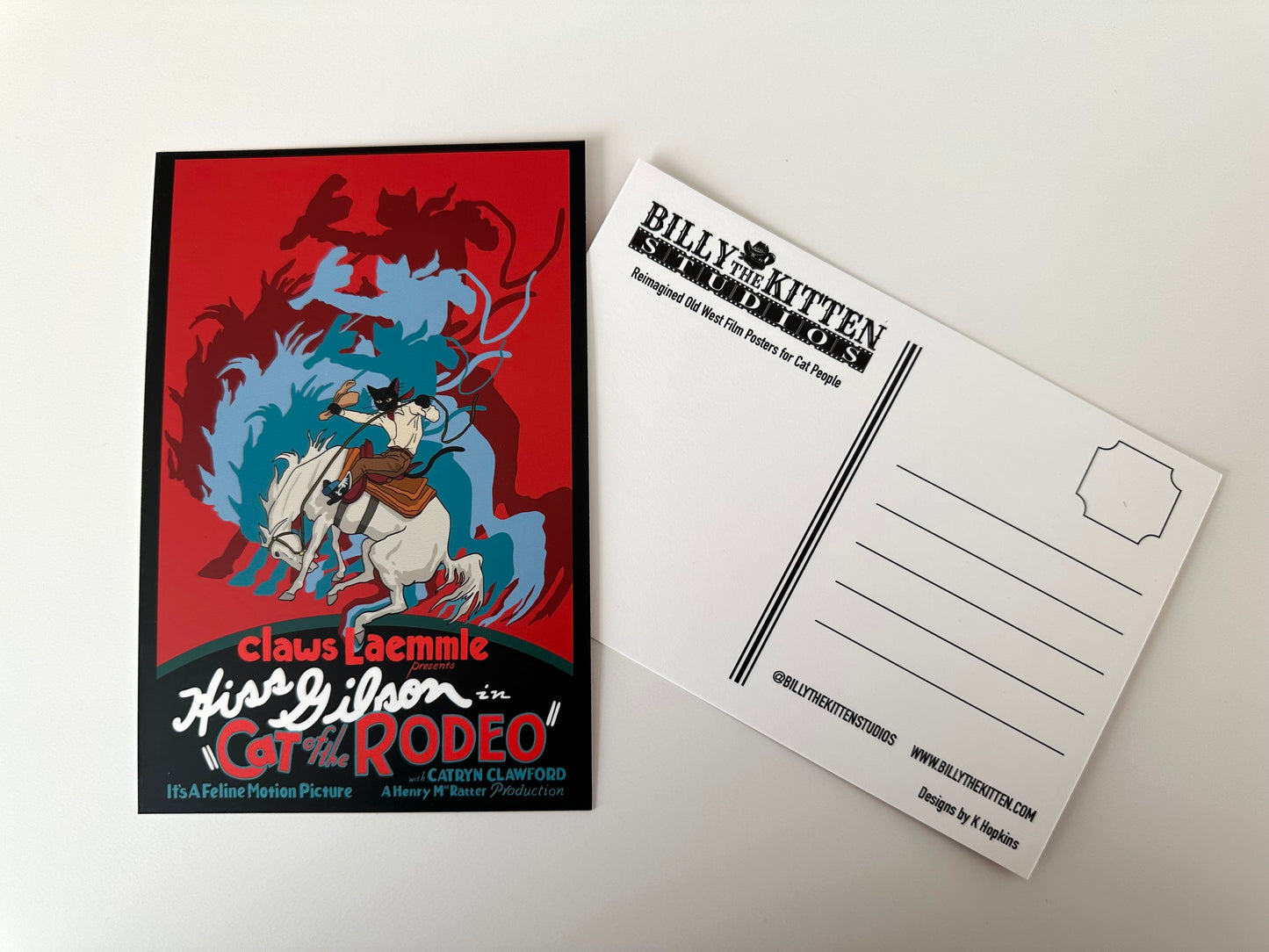 Cat of the Rodeo Postcard