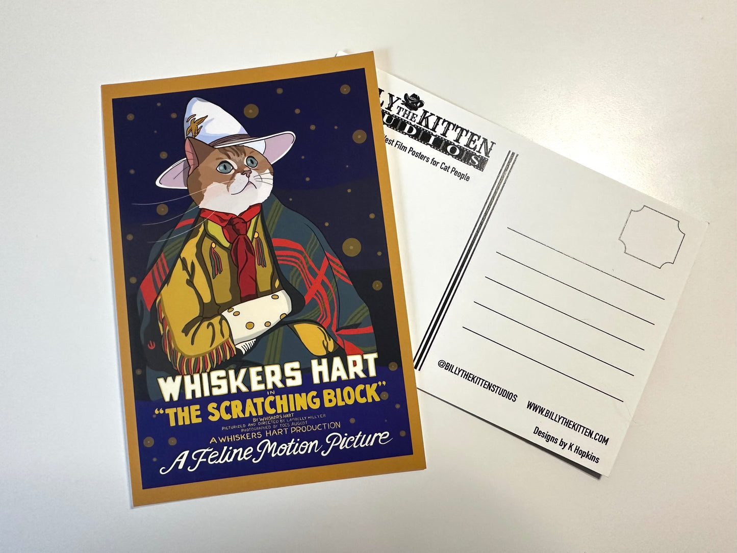 The Scratching Block Postcard