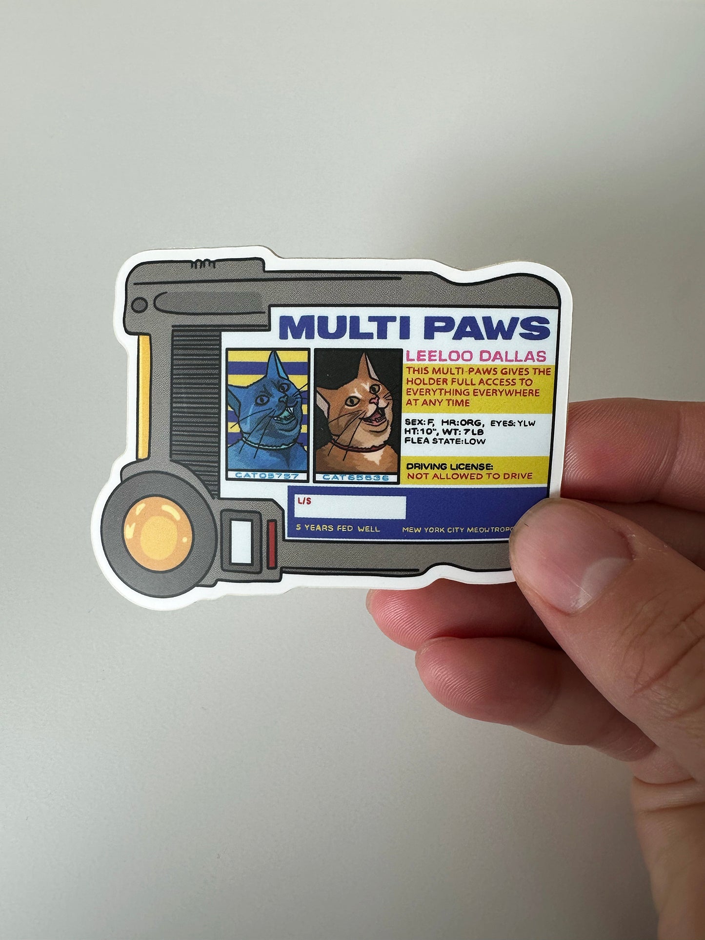Multi Paws 3" Vinyl Sticker