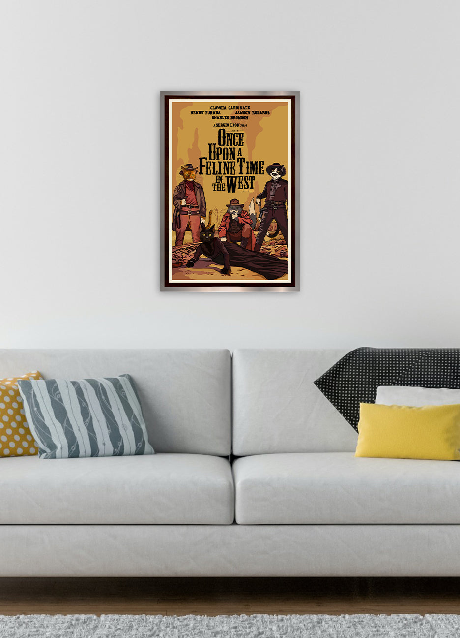 Once Upon a Feline Time in the West Unframed Print