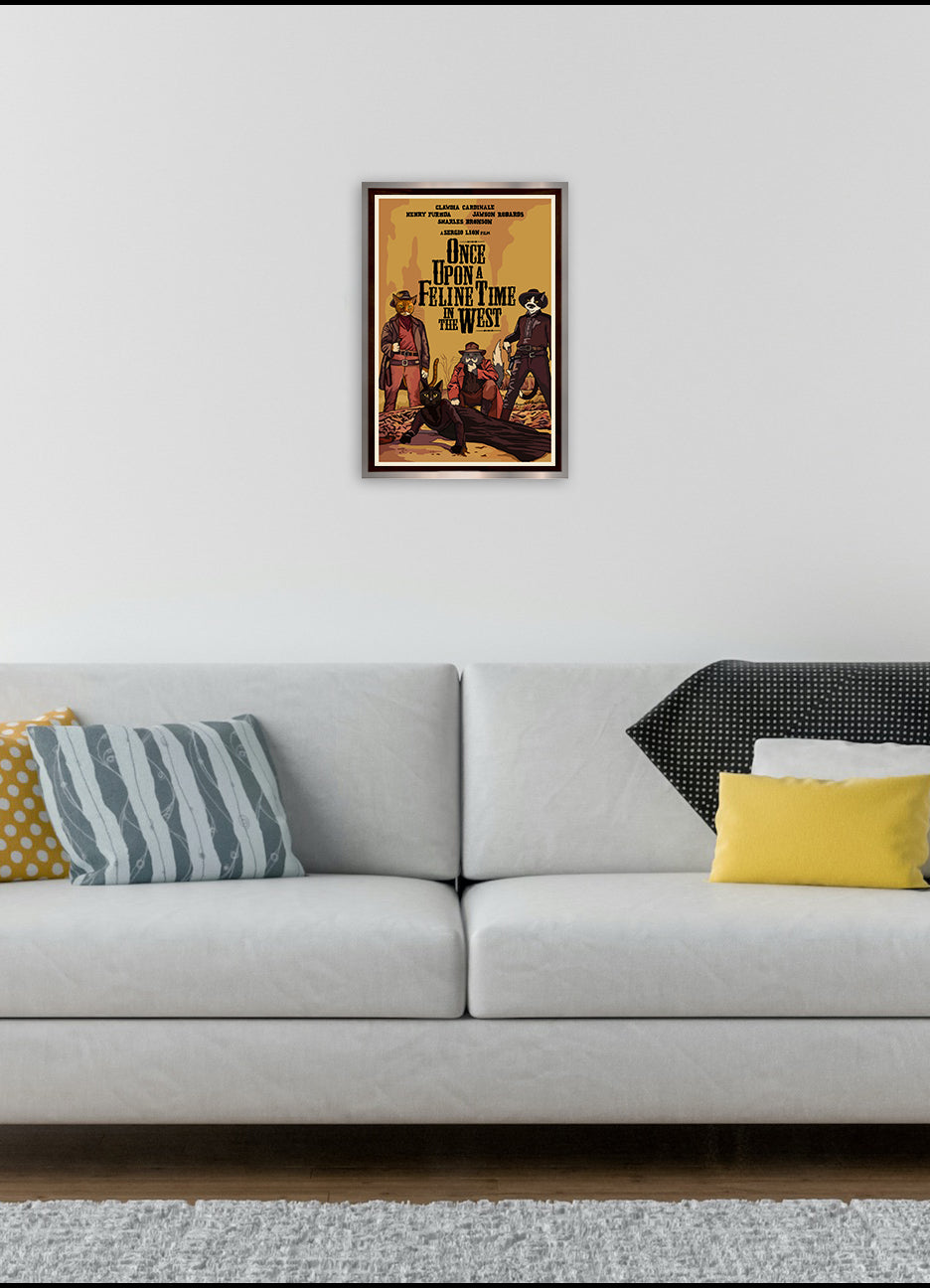 Once Upon a Feline Time in the West Unframed Print