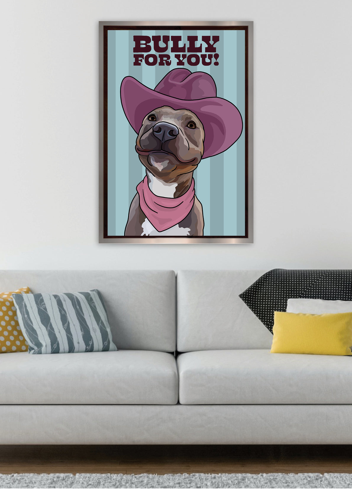 Bully for You (Pit Bull) Unframed Print