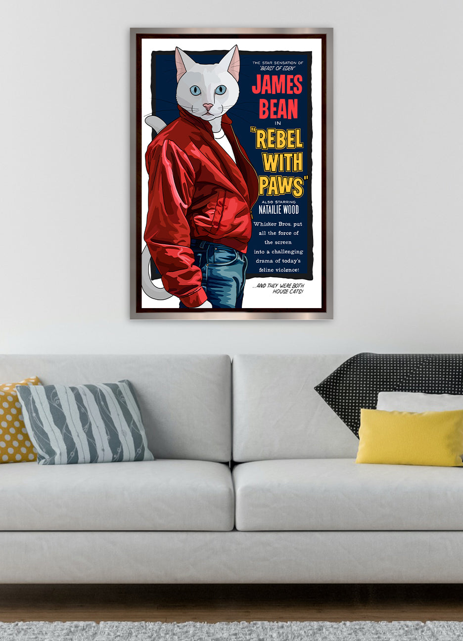 Rebel with Paws Unframed Print