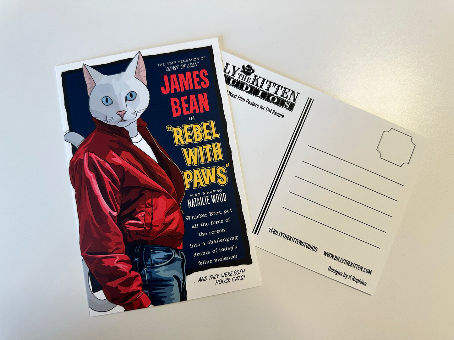 Rebel with Paws Postcard