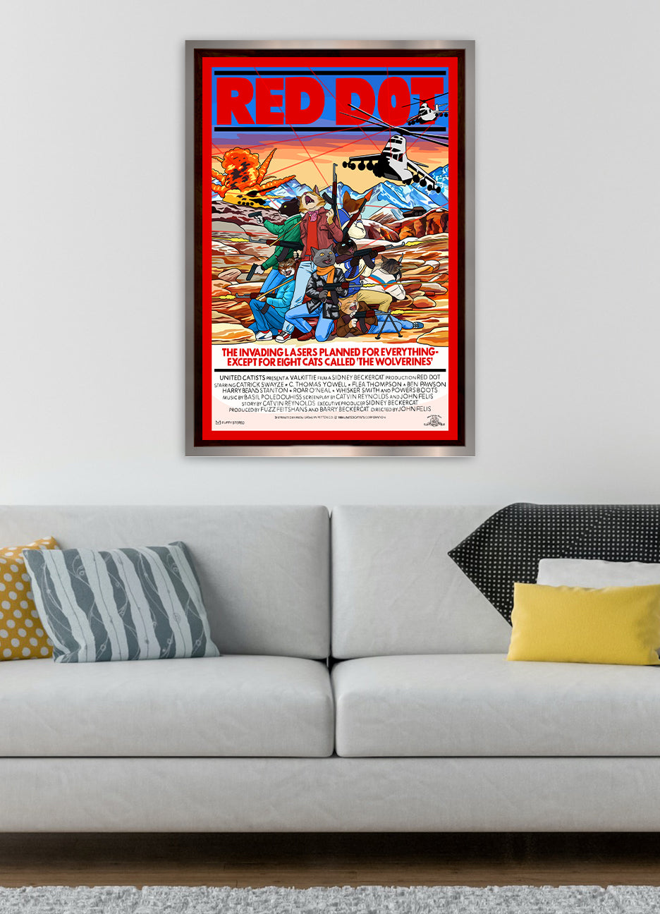 Red Dot Unframed Print