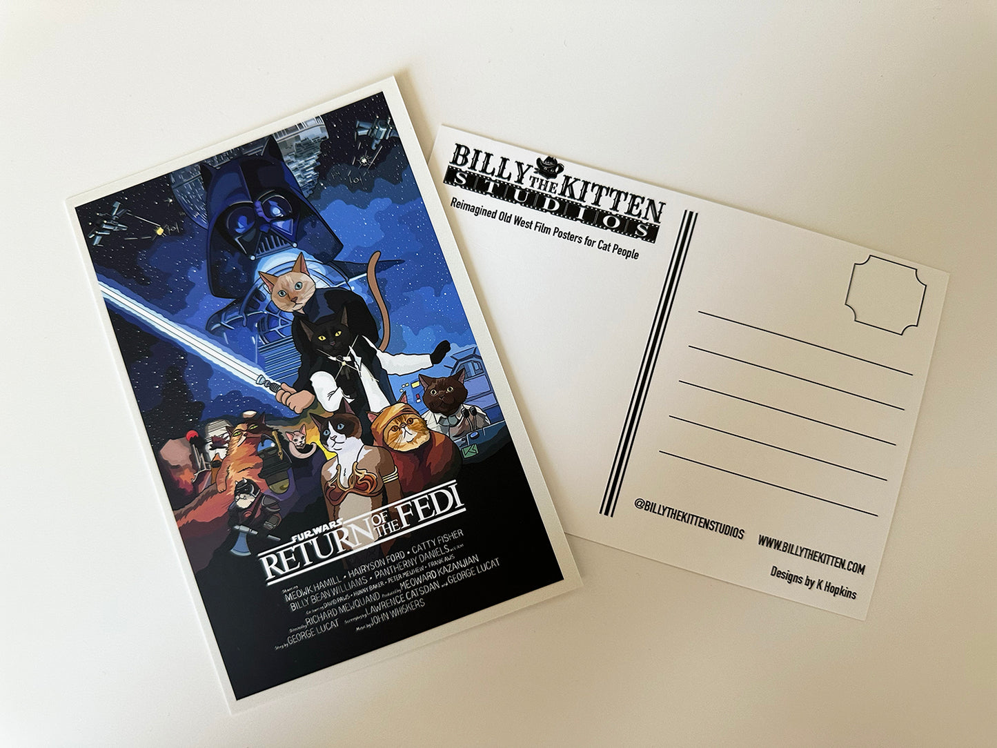 Fur Wars Return of the Fedi Postcard