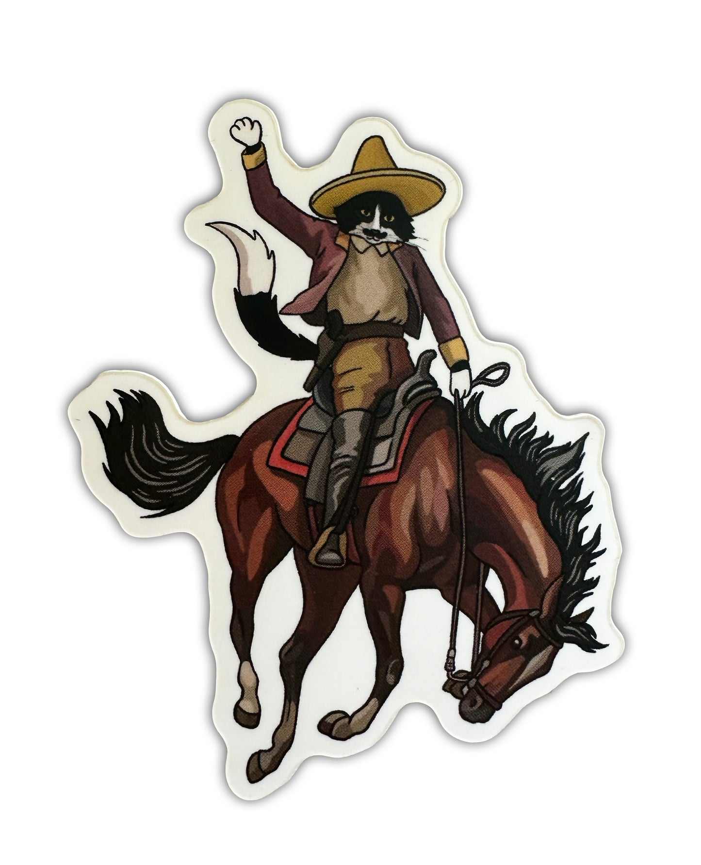 Señor Gato, the Cat Vaquero 3" Vinyl Sticker