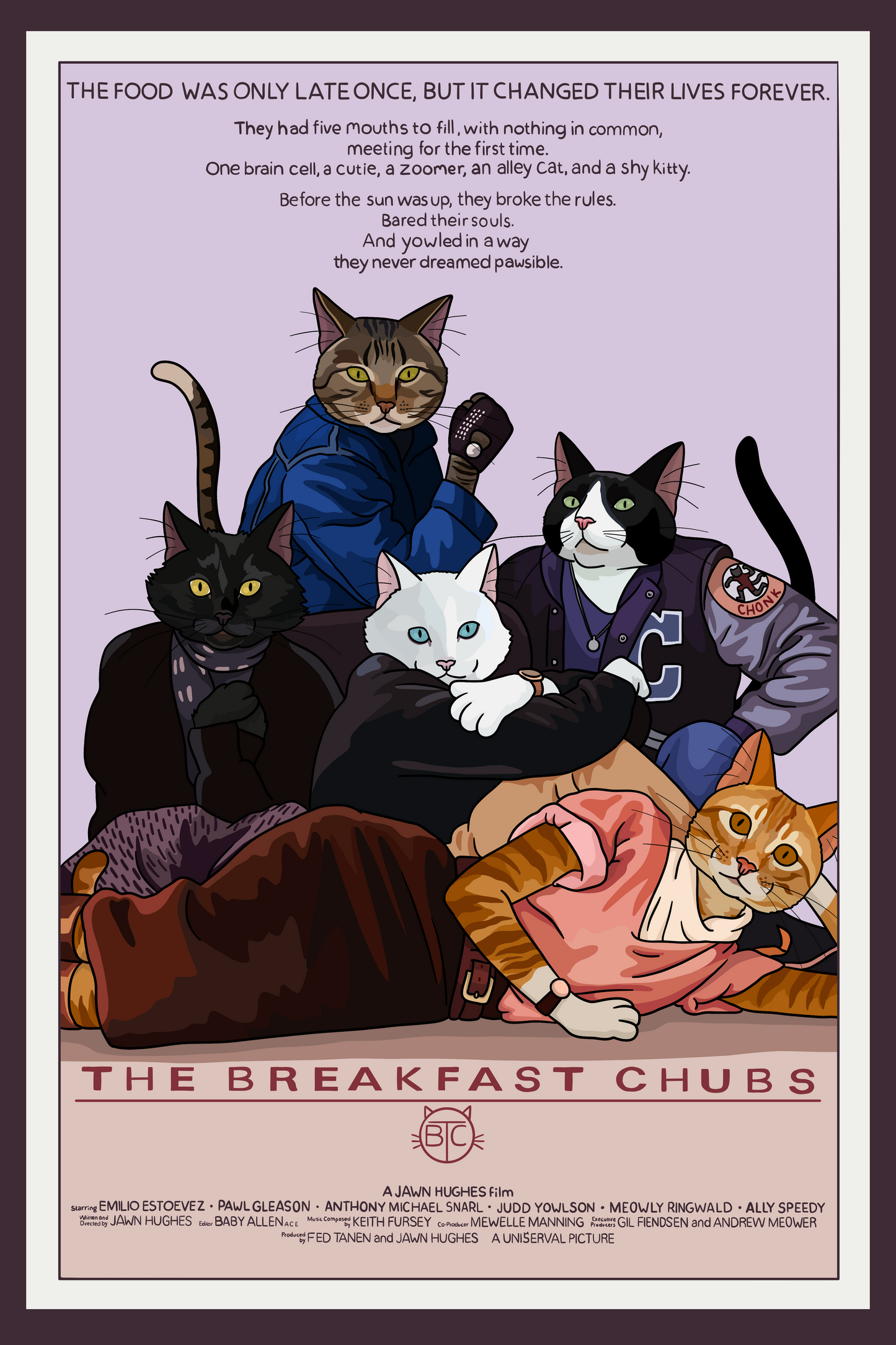 The Breakfast Chubs Unframed Print