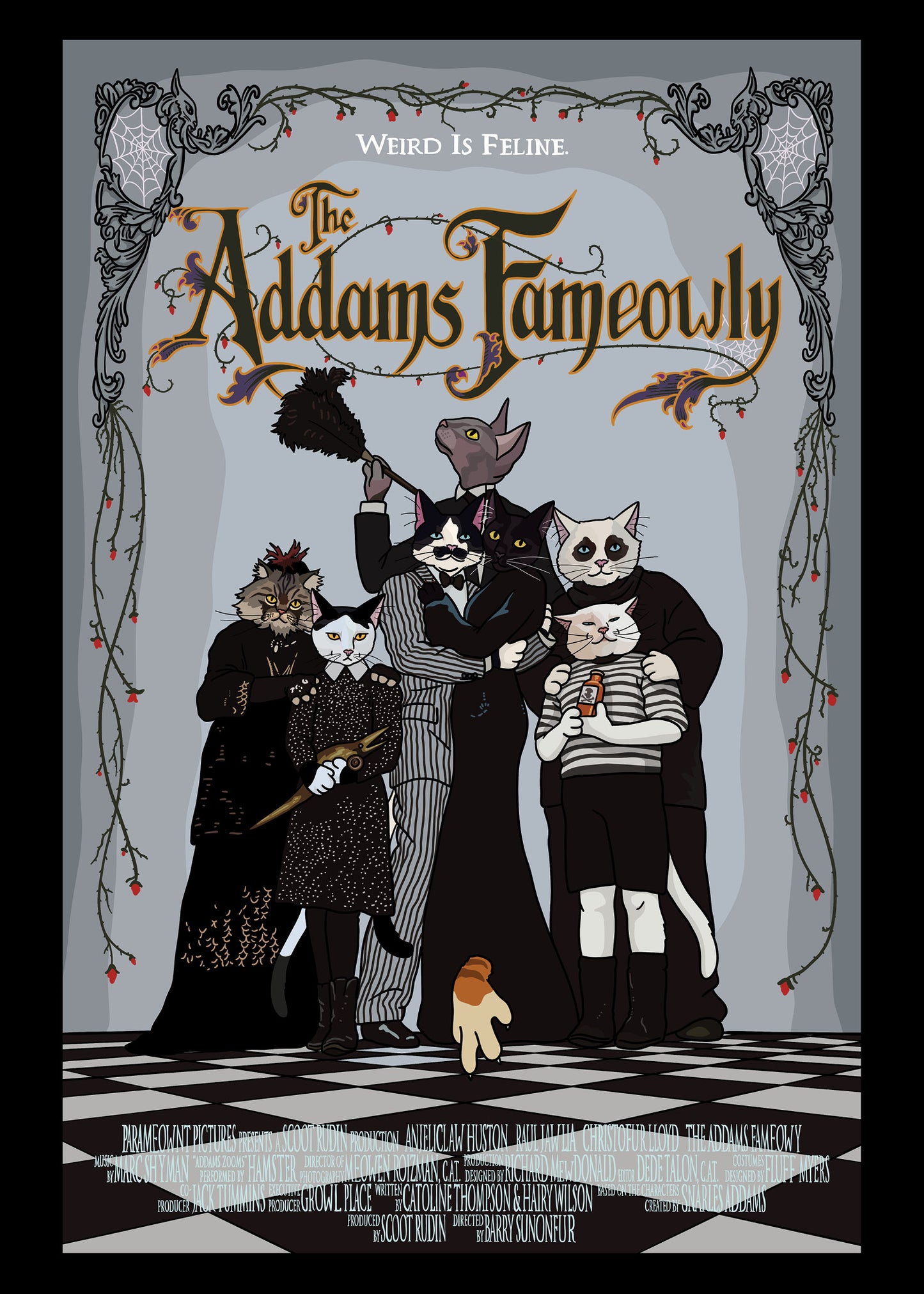 The Addams Fameowly Unframed Print