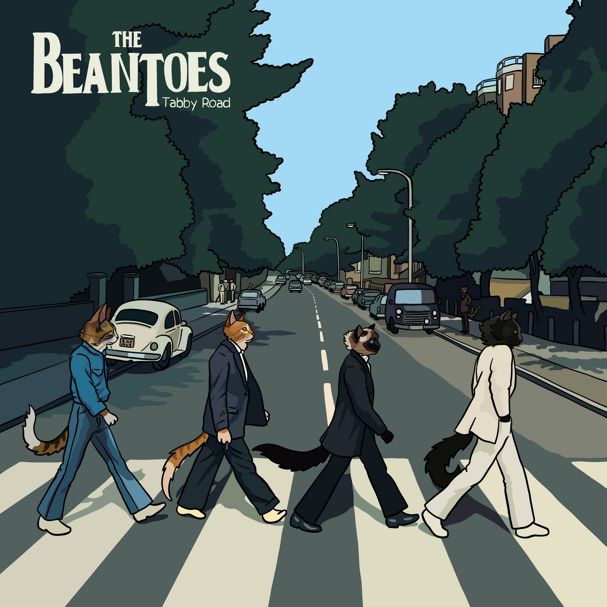 The Beantoes Tabby Road Unframed Prints