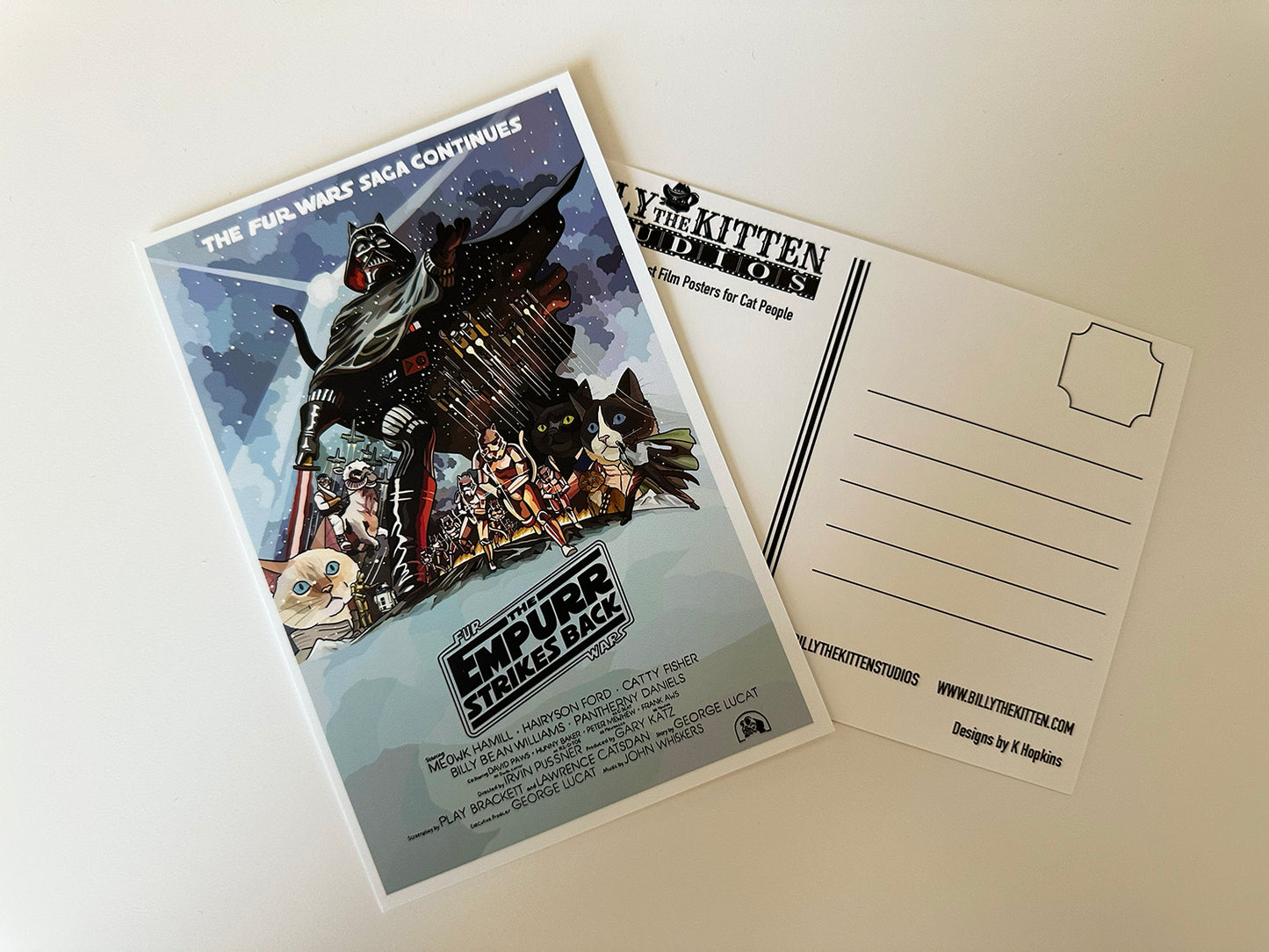Fur Wars The Empurr Strikes Back Postcard
