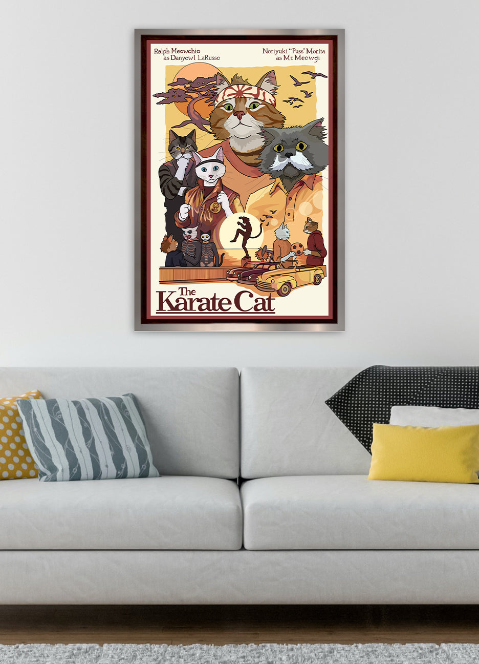 The Karate Cat Unframed Print