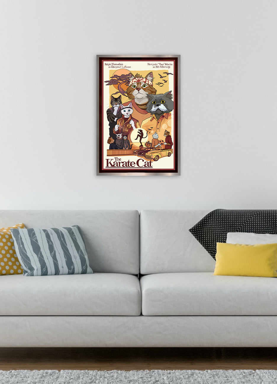The Karate Cat Unframed Print