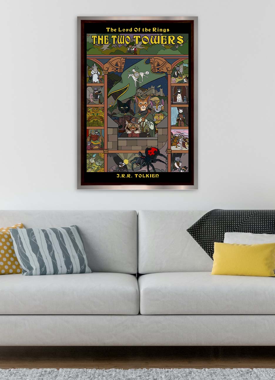 The Two Towers Unframed Print