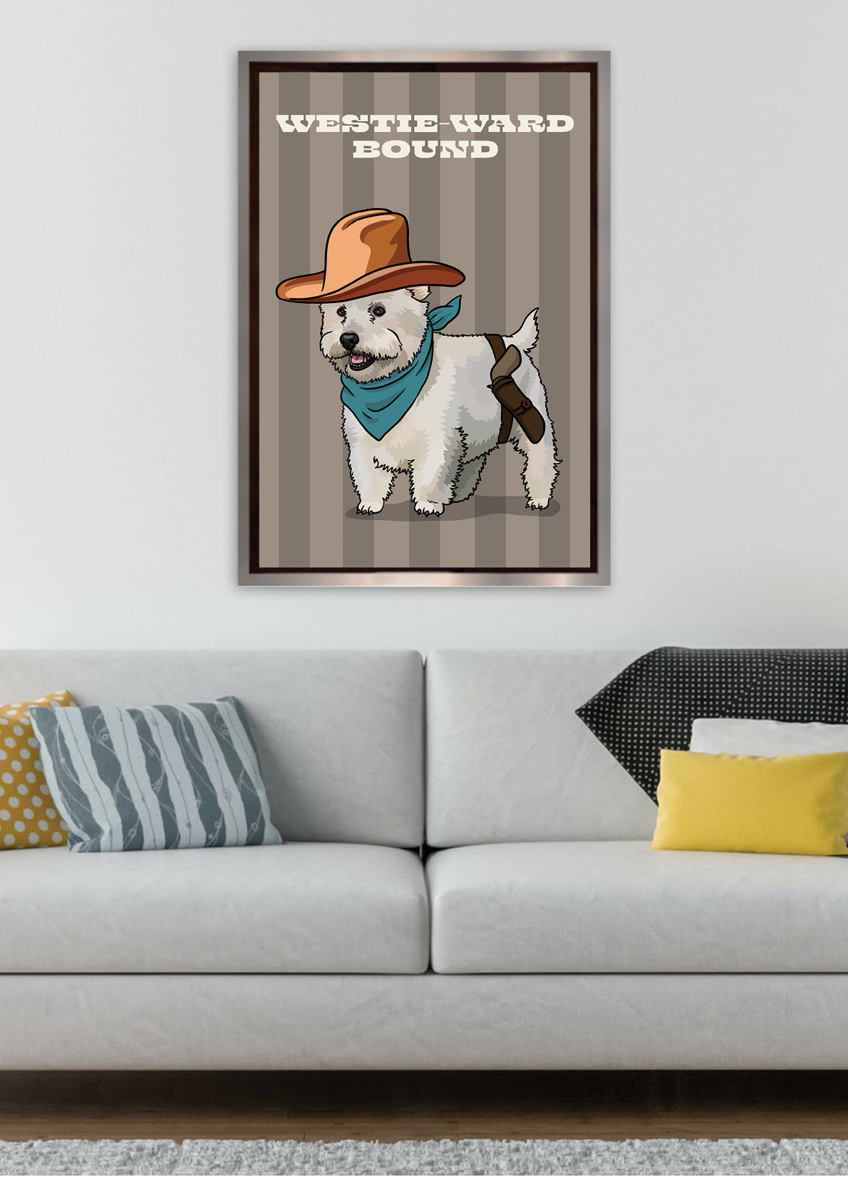 Westie-Ward Bound (Westland Terrier) Unframed Print
