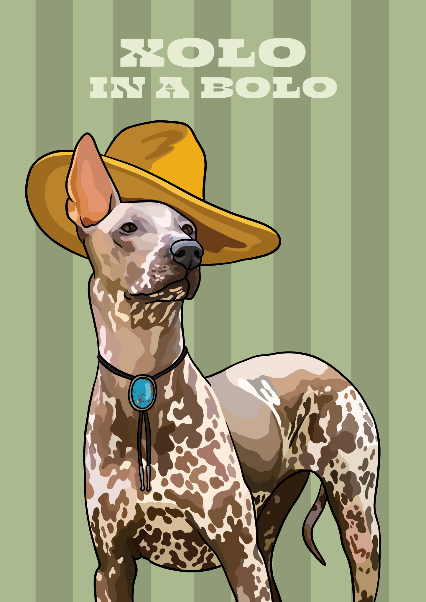 Xolo in a Bolo Unframed Print