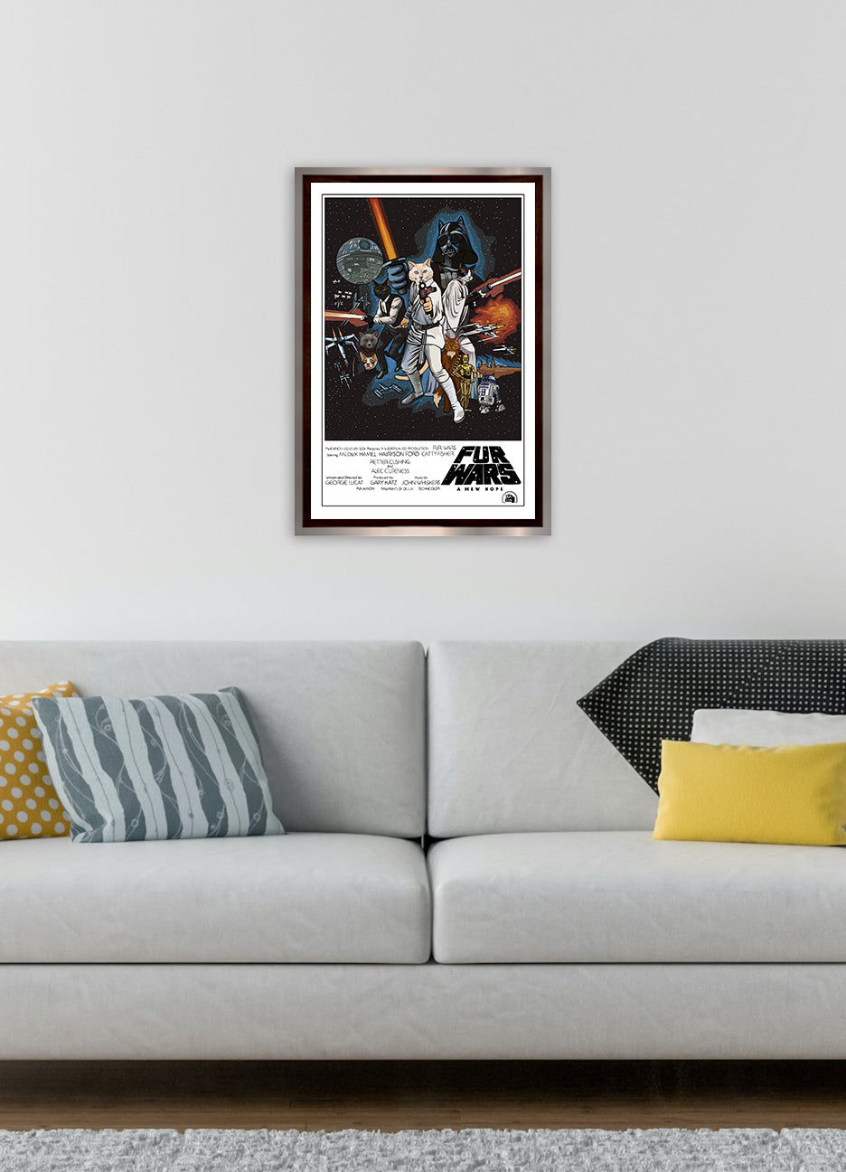 Fur Wars A Mew Hope Unframed Print