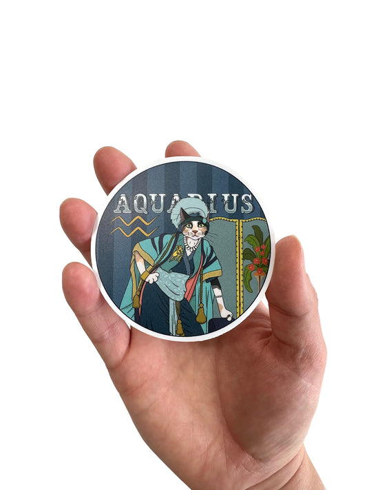 Aquarius Catstrology 3" Vinyl Sticker