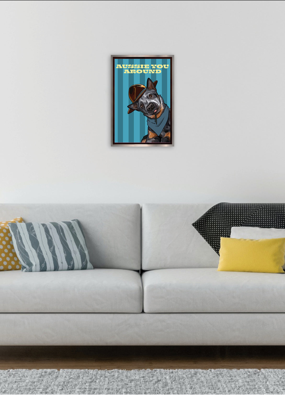Aussie You Around (Australian Cattle Dog) Unframed Print