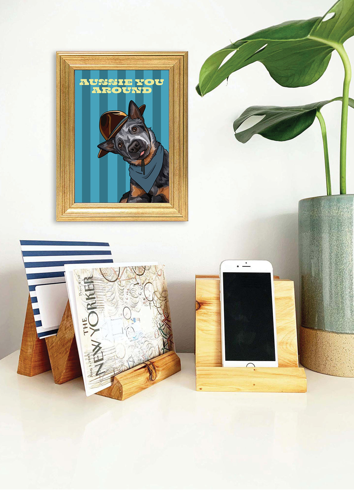 Aussie You Around (Australian Cattle Dog) Unframed Print