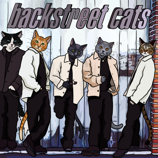 Backstreet Cats Unframed Print