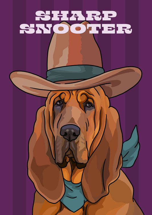 Sharp Snooter (Border Collie) Unframed Print