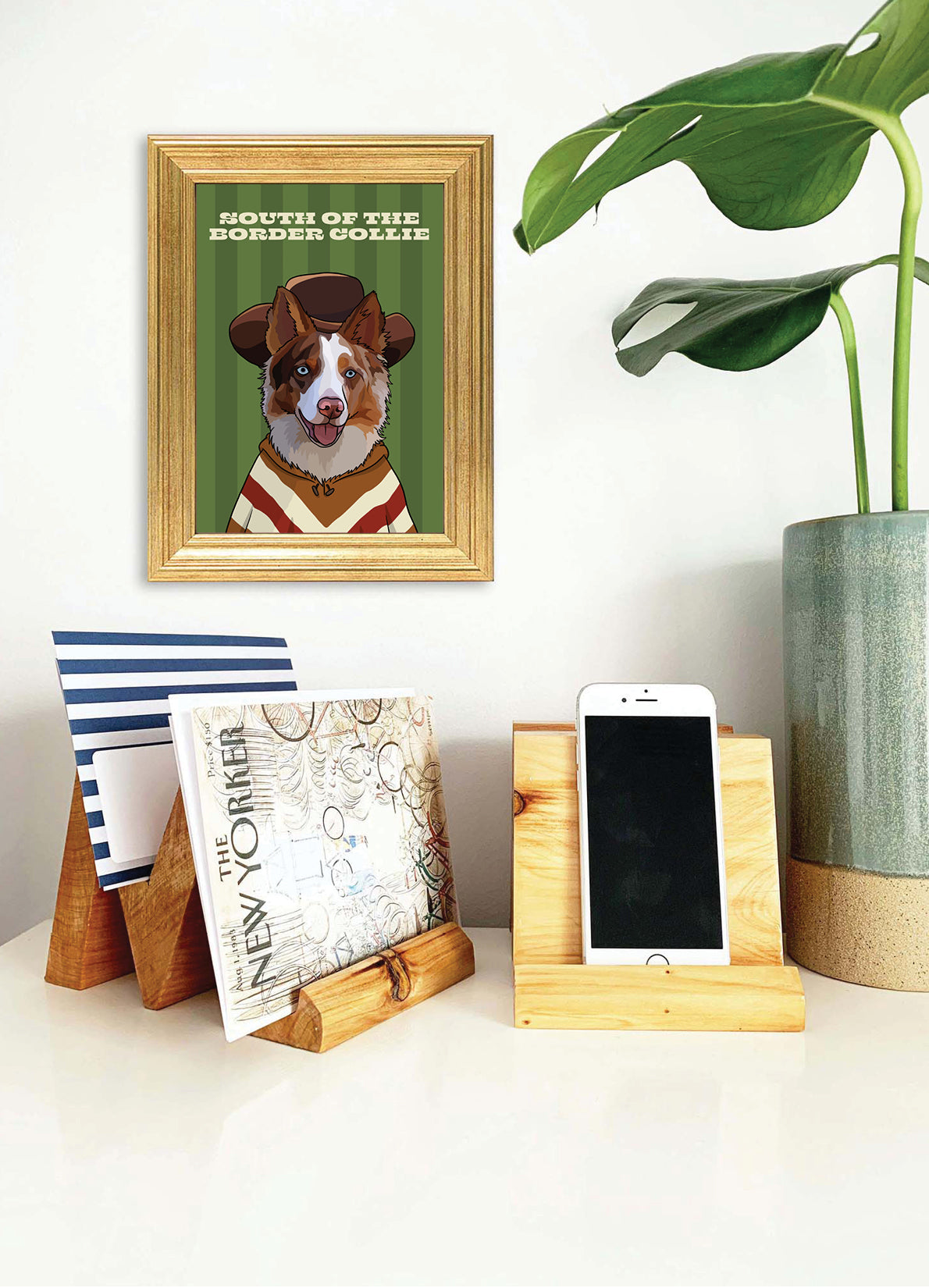 South of the Border Collie (Border Collie) Unframed Print