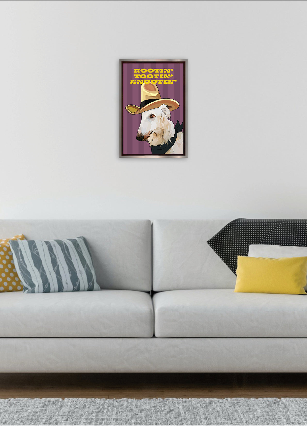 Rootin' Tootin' Snootin' (Borzoi) Unframed Print