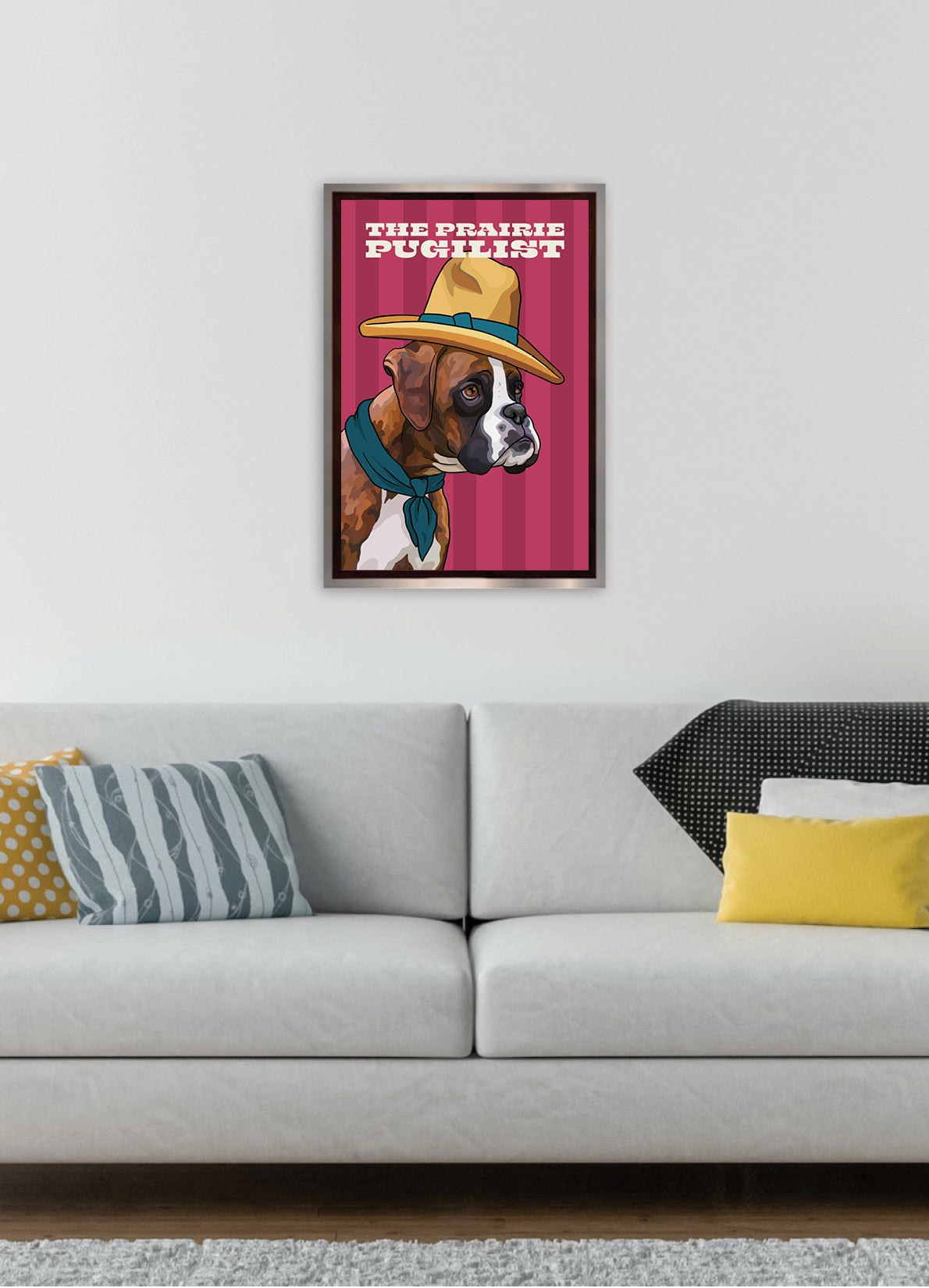 The Prairie Pugilist (Boxer) Unframed Print