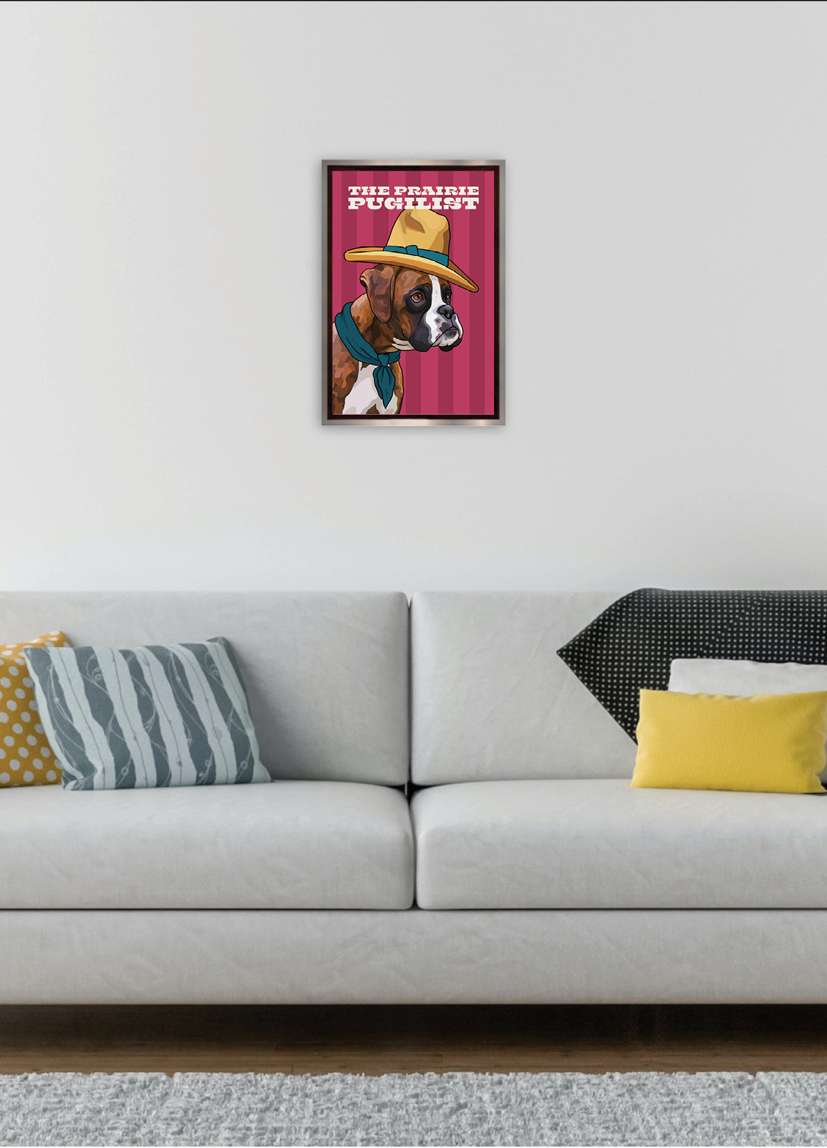 The Prairie Pugilist (Boxer) Unframed Print