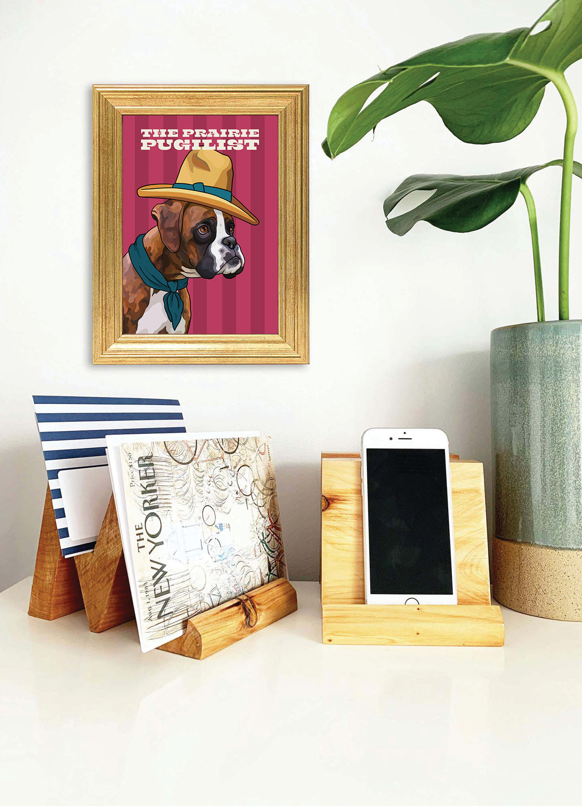The Prairie Pugilist (Boxer) Unframed Print