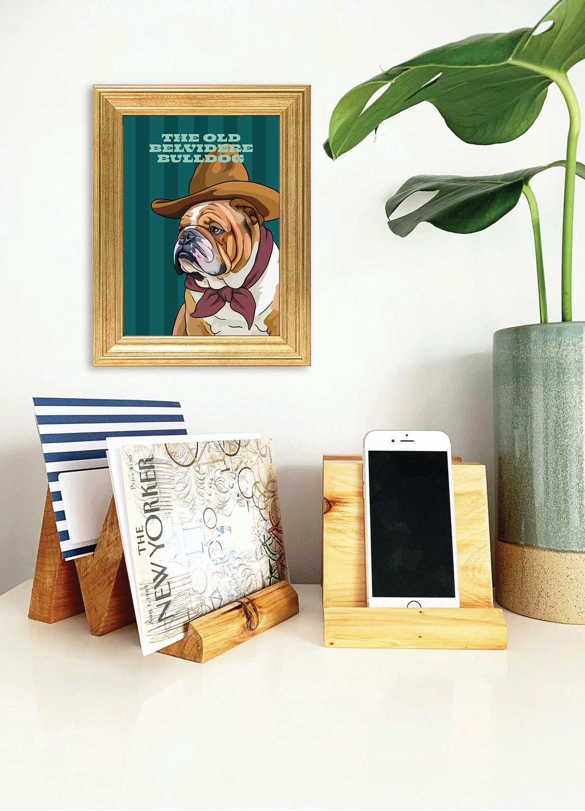 The Old Belvedere Bulldog (English Bulldog) Unframed Print